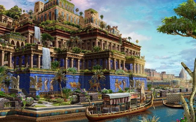 Vườn treo Babylon - Huyền thoại kỳ quan, nơi thiên nhiên leo cao cùng lịch sử.